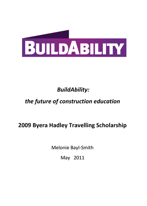 Buildability: education and  practice